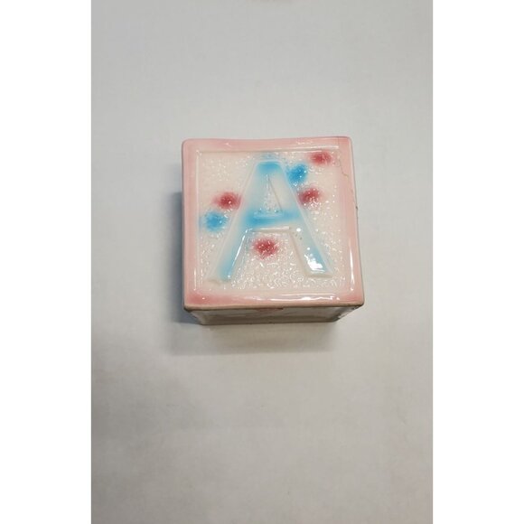 Vintage Mid-Century Baby Nursery Square Planters Ceramic Nursery Decor - Picture 3 of 6